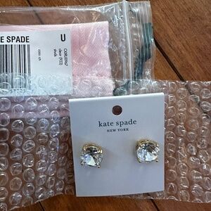 Brand New Kate Spade Earrings - Clear